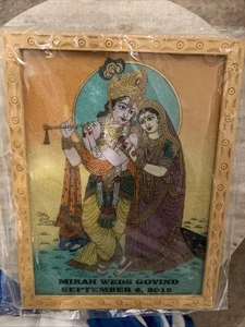 Wooden Vintage Wedding Invitation India 2015 8X6 - Picture 1 of 5