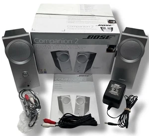 Sistema di altoparlanti multimediali Bose Companion 2 grigio 120v scatola aperta completo testato - Foto 1 di 9