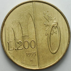 1993 San Marino 200 lire " the gates of San Marino " - Picture 1 of 2
