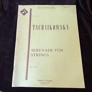 KALMUS ORCHESTRA LIBRARY Tchaikovsky Serenade For Strings Orchestra Score - Picture 1 of 6