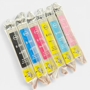 Kompatibles Tintenpatronen Set für Epson Stylus Photo T0791-6 (Owl) Nicht-OEM 1400 - Bild 1 von 1