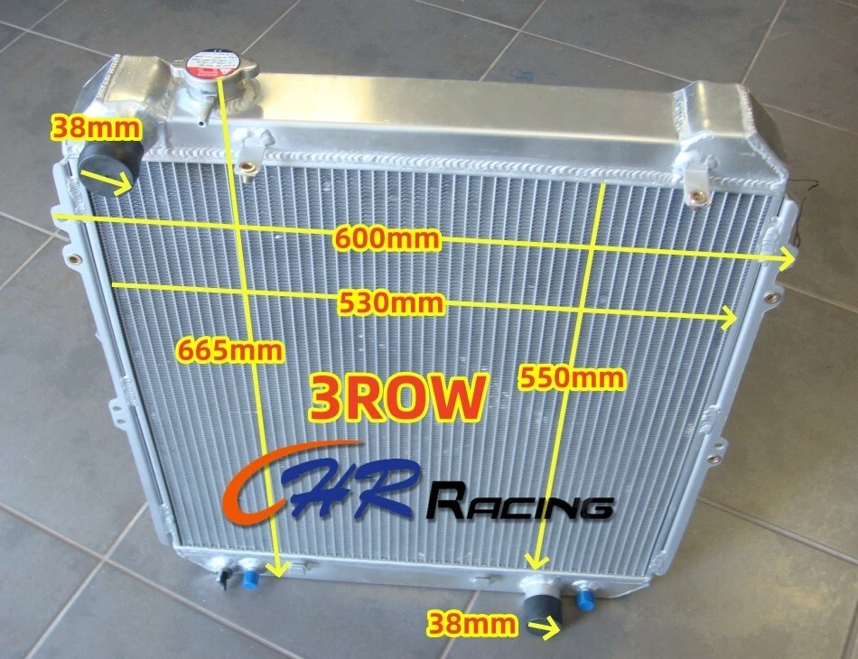 Radiador de aluminio para Toyota Hilux 4RUNNER 1993-1996 Surf KZN130 1KZ-TE 3.0 TD - Imagen 1 de 4