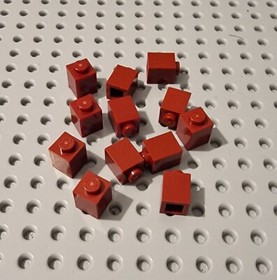 LEGO basic building block foundation brick 1x1 dark red 12 pieces red brick 3005 R1