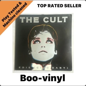 The Cult ~ Edie Ciao Baby 1989 UK 3-track 12" vinyl single record EX / VG+ - Picture 1 of 6