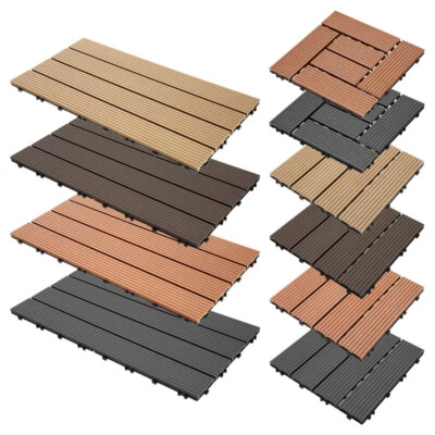 WPC Fliesen  30x30 cm / 30x60 cm Terrassenfliesen Klicksystem DIY Terassen 1-10㎡ - Bild 1 von 4