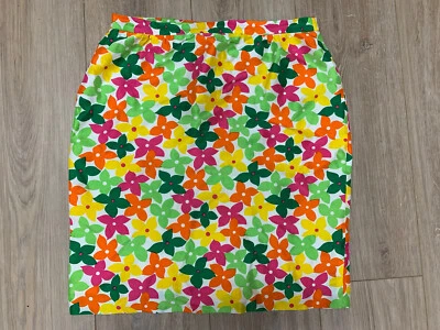 FALDA VINTAGE SCAASI 16 Retro Hippie Vibrante Floral 100% SEDA FIESTA EXCEPCIONAL Foto 1 de 4