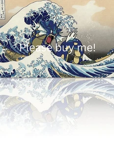 The Great Wave off Kanagawa Gyarados Pokemon Giant Mousepad Playmat Pokemon TCG - Bild 1 von 5