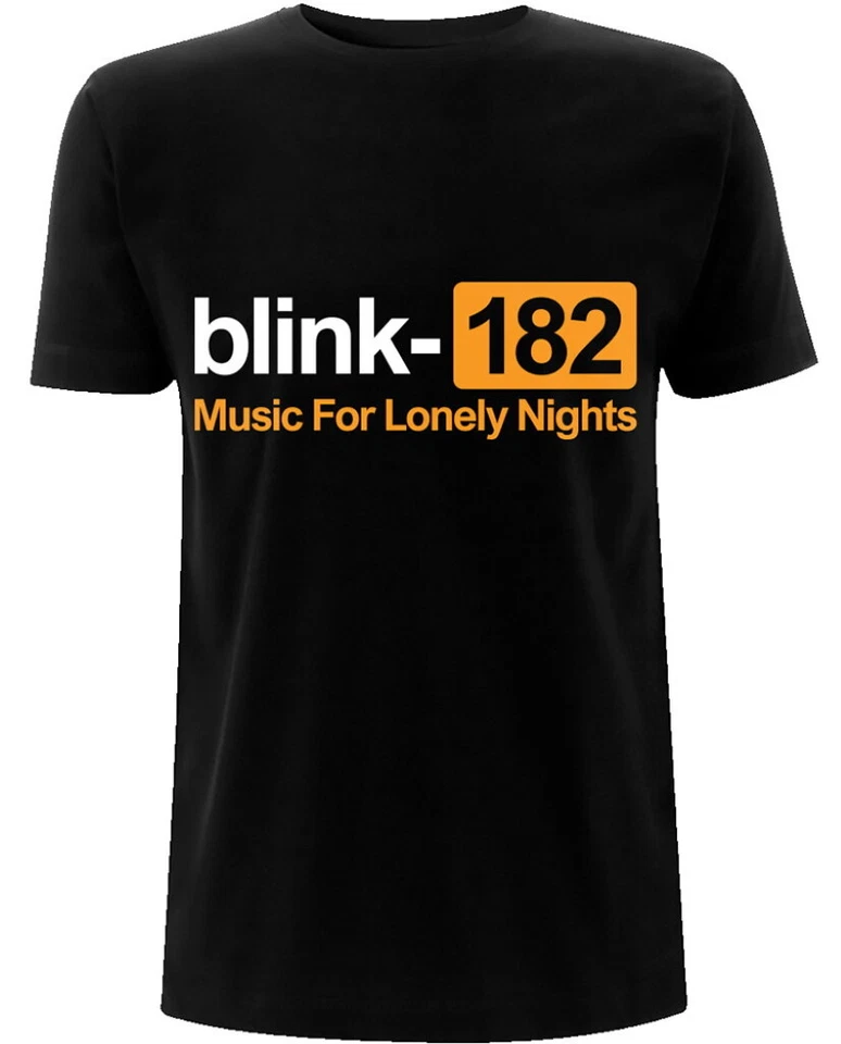 Blink 182 'Music For Lonely Nights' (Negro) Camiseta - ¡NUEVO Y OFICIAL! - Imagen 1 de 1
