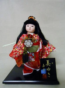 Japanischer Vintage Kimono WARABE Stoffpuppe 28 cm / MIYUKI - Bild 1 von 7