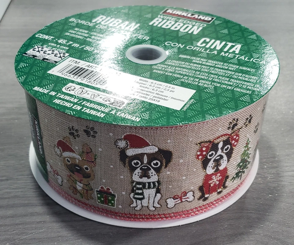 KIRKLAND SIGNATURE WIRE EDGED RIBBON, CHOOSE DESIGN *NEW - Image 1 of 1