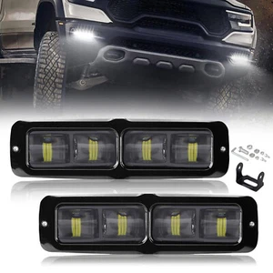 2x LED Light Bar 60W 6" Flood LED Pods Offroad Fog Light For Boat SUV UTV Truck - Picture 1 of 15