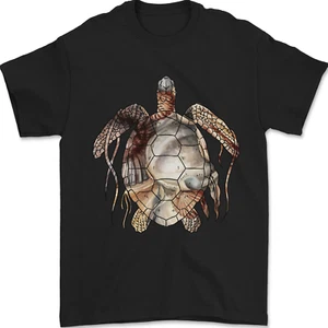 Turtle Art Mens T-Shirt 100% Cotton - Picture 1 of 14
