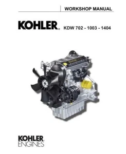 Kohler-Diesel-KDW-702-1003-1404 Engine Workshop Manual Delivered Today - Picture 1 of 1