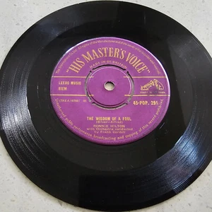 Ronnie Hilton - The Wisdom Of A Fool / Amore - Rare 1957 - Purple HMV 7" - Picture 1 of 4