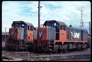 Original Rail Slide - V Line Australia T371+ N Melbourne VIC 1-1989 - Picture 1 of 1