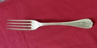 Christofle: Forchetta Da Tavola In Metallo Argentato Modello Nastri 2 - Immagine 1 di 4