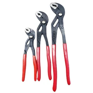 High-Tech Water Pump Pliers, Serrated, Push-Button - Picture 1 of 5