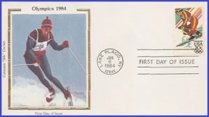 USA4 #2068 U/A COLORANO SILK FDC   Winter Olimpics Alpine Skiing - Picture 1 of 1