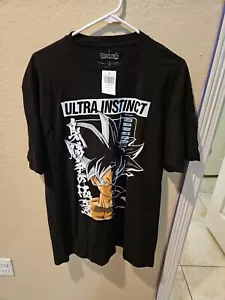 New Dragon Ball Z Goku Ultra Instinct Split Licensed Mens T Shirt Size XL - Picture 1 of 3