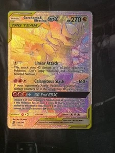 Pokemon Card Garchomp and Giratina GX (247/236) Rainbow Rare Unified Minds - Picture 1 of 2