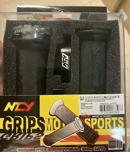 JUEGO DE ACELERADOR Y EMPUÑADURA NCY (Negro, ESTILO RODAMIENTO, 7/8") PARA 50cc QMB139 150cc GY6 - Imagen 1 de 1