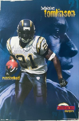 LaDainian Tomlinson San Diego Chargers Football Poster 22.5 x 34 Cover