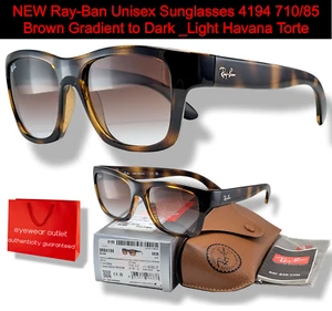 NEU Ray-Ban Unisex Sonnenbrille 4194 710/85 braun Farbverlauf bis dunkel _hell Havanna - Bild 1 von 6