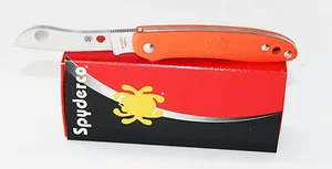 Spyderco Roadie Double Dent Non Locking Pocket Knife Orange FRN Handle C189POR - Picture 1 of 1