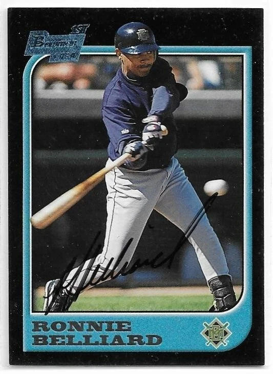 RON BELLIARD Autographed Signed 1997 Bowman ROOKIE card #372 Milwaukee Brewers - Image 1 of 1