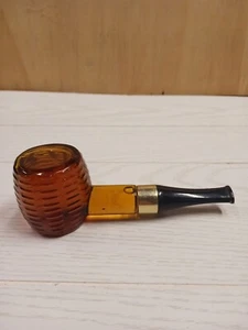 VINTAGE AVON CORNCOB PIPE-WILD COUNTRY AFTERSHAVE-AMBER BOTTLE - Picture 1 of 5