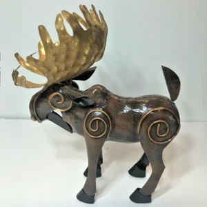 Metal painted Moose decorative very nice, very clean great condition - Picture 1 of 6