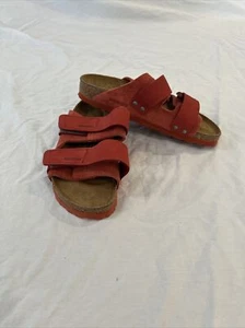 Birkenstock Uji Slide Sandal, Red, Size 37 EU 6-6.5US - Foto 1 di 12