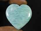 Heart Amazonite Healing Crytsal Designer Natural Loose Gemstone 28X31x08mm C878