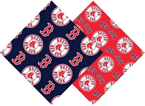 BTY MLB Boston Red Sox tessuto cotone Major League baseball logo da cantiere - Foto 1 di 5