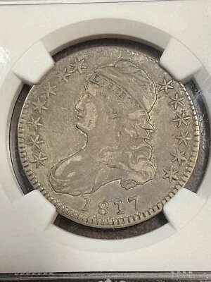 NGC VF30 1817 CAPPED BUST HALF DOLLAR GREAT EYE APPEAL - Image 1 of 3