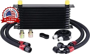 Motor de transmisión universal para automóviles Enfriador de Aceite 10 filas AN10-10AN - Imagen 1 de 8