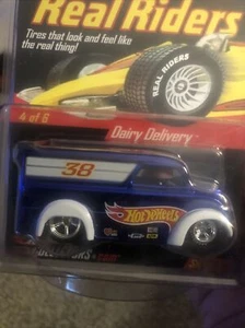 2006 Hot Wheels Red Line Club Real Riders Dairy Delivery Series 5 In Blue. New - Picture 1 of 8