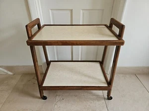 Vintage Retro Wooden Cocktail Drinks Bar Tea Hostess Trolley - Picture 1 of 8