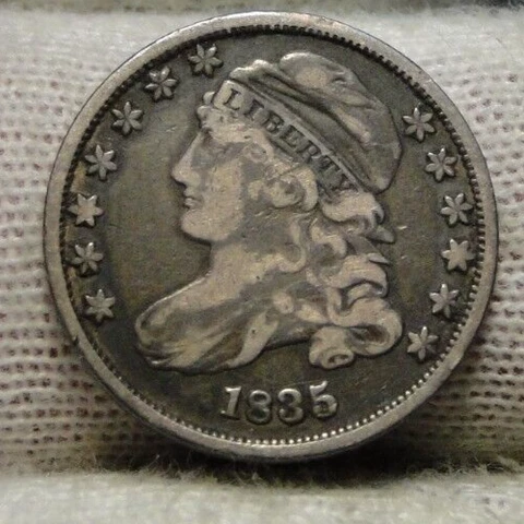 1835 Capped Bust Dime Cover