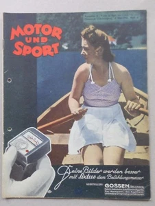 ORIG. Motor & Sport PÖSSNECK 1941 -18 PANZER WEHRMACHT MOTORJACHTEN BLITZENBENZ - Bild 1 von 7