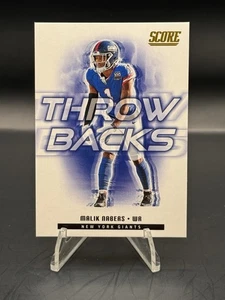 2025 Score - Throwbacks Malik Nabers #11 - Picture 1 of 2