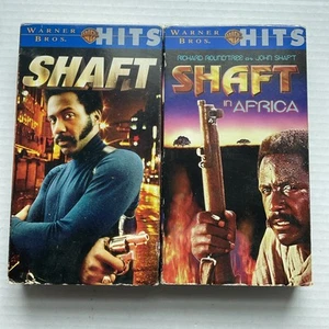 Shaft (1971) Shaft in Africa (1973) VHS Action Thriller Richard Roundtree - Bild 1 von 6