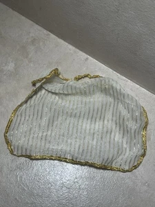 Vintage Golden Dream Barbie Puppe lang transparent weiß & gold Krawattenrock 1980 - Bild 1 von 2