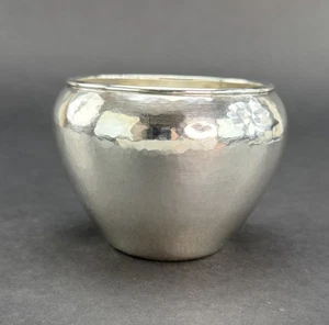 Vintage Kalo Shop Kunsthandwerk Sterlingsilber handgeschmiedet handgehämmert Schale Vase - Bild 1 von 5