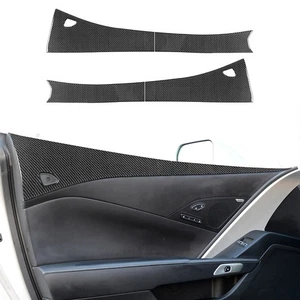 For Corvette C7 2014-2019 Real Carbon Fiber Car Interior Door Window Panel Trim - Picture 1 of 10