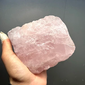 Cuarzo rosa natural áspero 3,8 lb - Cristal rosa premium para cortar, cablear - Imagen 1 de 7