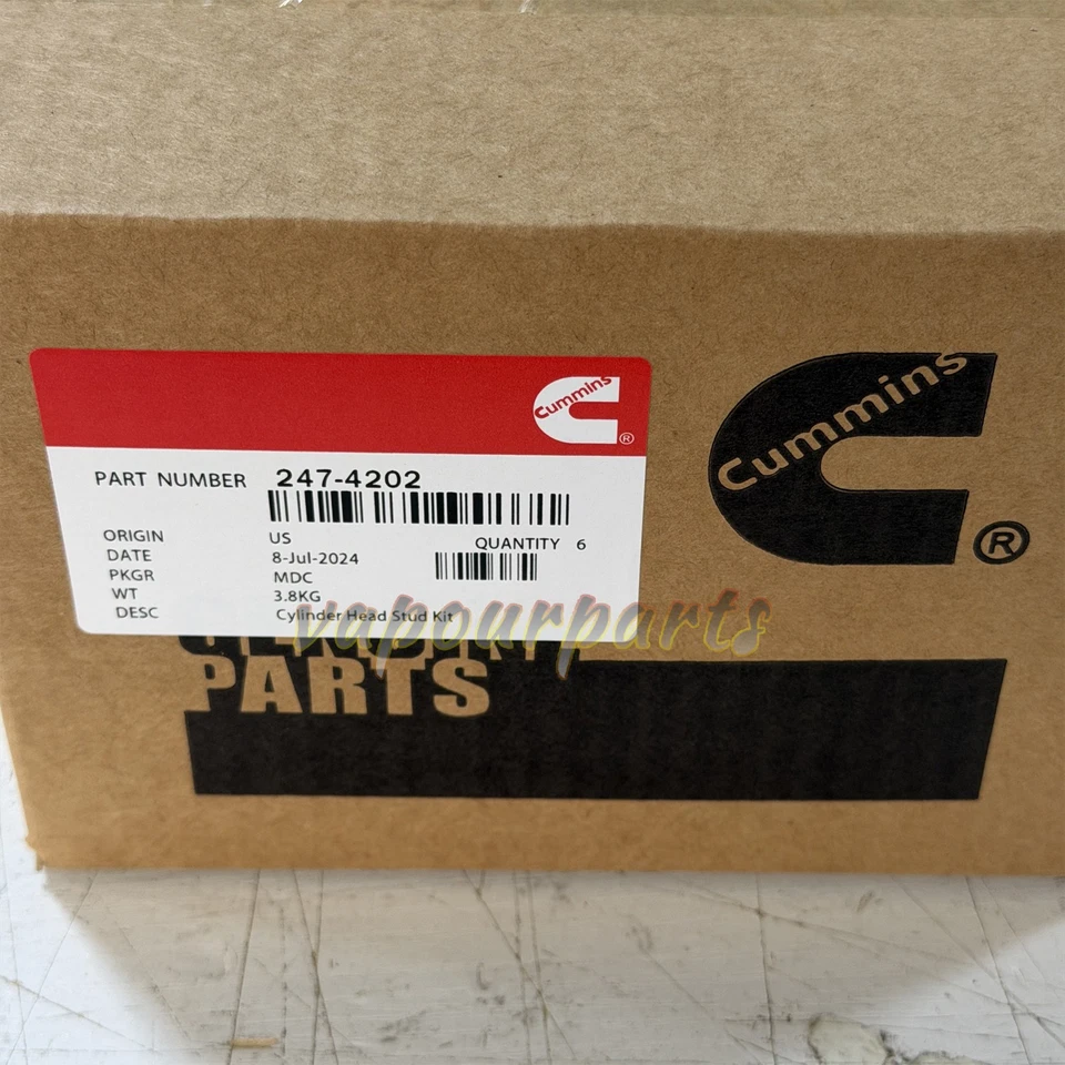 Head Stud Kit For 1998.5-2020 Dodge RAM 5.9L & 6.7L Cummins Diesel 24V 247-4202 - Изображение 1 из 4