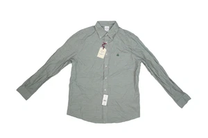 Brooks Brothers The Friday Shirt Mens Small Green Button Down Long Sleeve Cotton - Picture 1 of 12