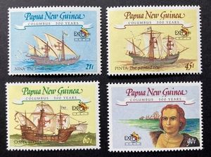 PNG - 1992 - 500th Anniv. Christopher Columbus - Set of 4 Stamps. (MNH) Lot 2. - Picture 1 of 2
