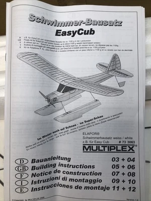 Multiplex Easy Cub Foam Float Set NIB # M733063 MPUQ7363 💧 - Image 1 of 4